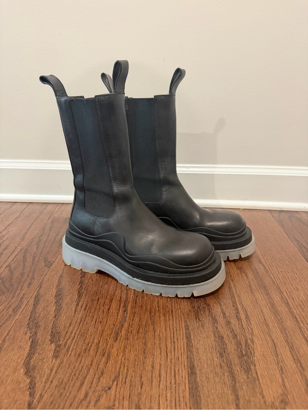Bottega Veneta Tire Boots Leather